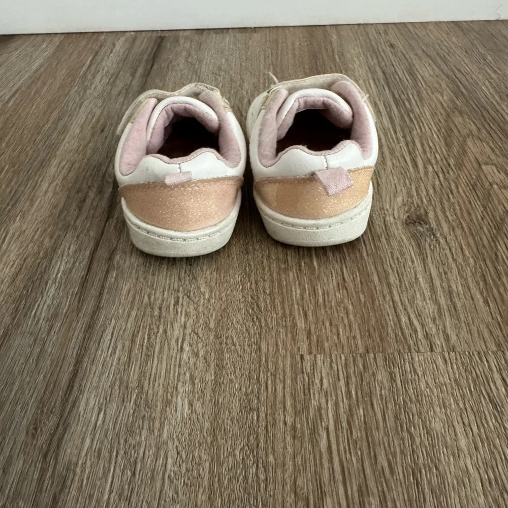 Carter's Cream and Pink Baby Walker Shoes